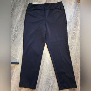 Tribal Navy Blue Tapered Leg Women's Pants Stretchy Size 12